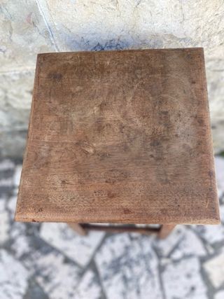 Banqueta alta madeira maciça,vintage