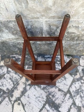 Banqueta alta madeira maciça,vintage