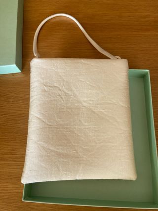 Bolso de novia PRONOVIAS seda marfil sin estrenar