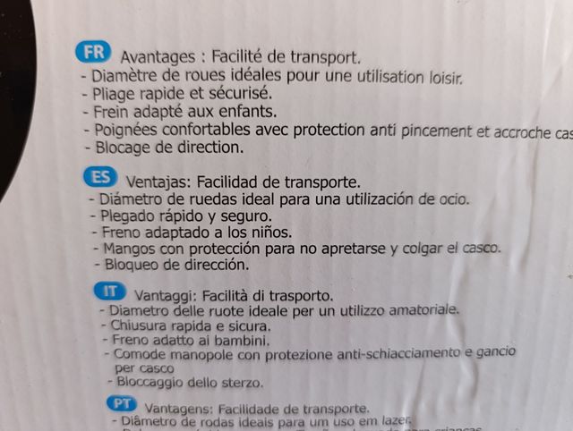 Patinete para niños, adolescentes y adultos.