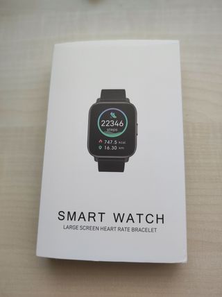 Smartwatch Beige y Negro con Cargador