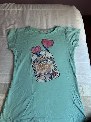 Camiseta corta estampada Candy