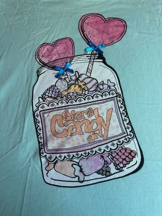 Camiseta corta estampada Candy