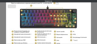 Forgeon Clutch Teclado Gaming RGB 60% Switch Brown