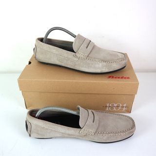 MOCASSINI UOMO PELLE BEIGE BATA 43 USATO SCARPA CL