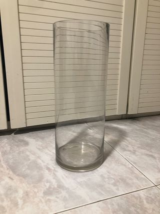 Jarrón Cilindro Grande Transparente
