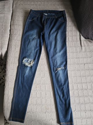 Mayas vaqueras desgarradas azules