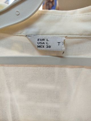 Camisa blanca mujer manga larga