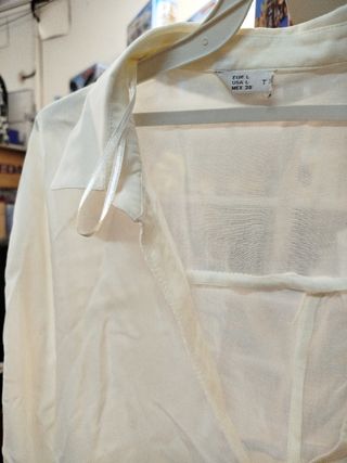 Camisa blanca mujer manga larga