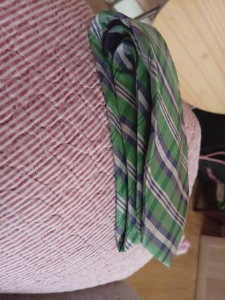 Corbata Breuer cuadros verde y azul