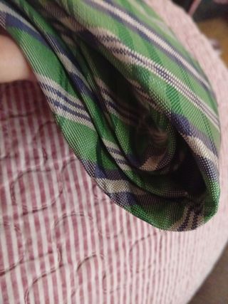 Corbata Breuer cuadros verde y azul