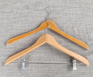 Pack 15 Perchas Madera Natural