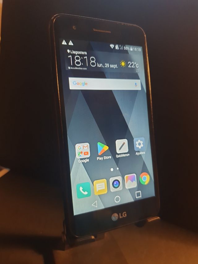 LG K4 (2017) in nero