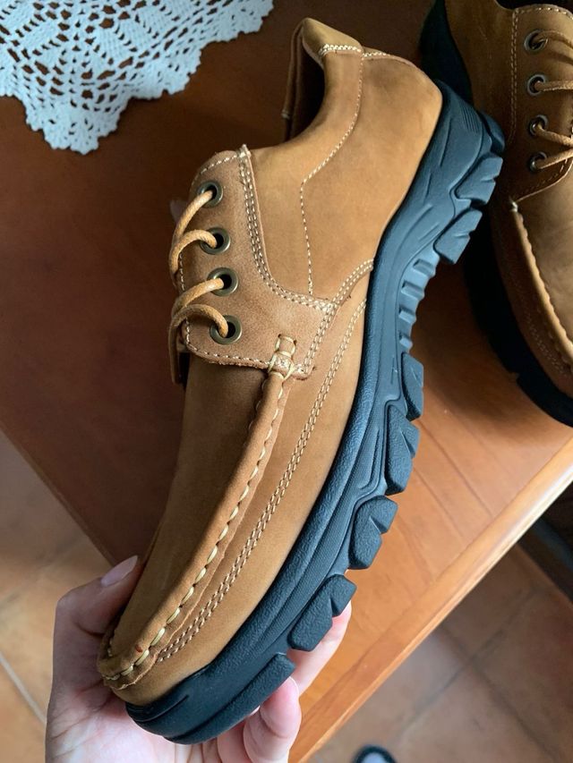 Zapatos de piel marrones talla 42