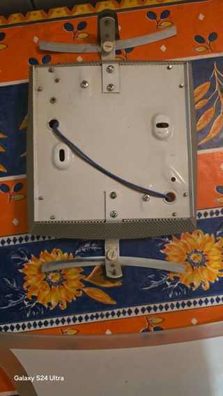 Plafoniera piccola in vetro e metallo
