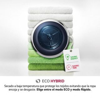 Secadora LG 9Kg Dual Inverter EcoHybrid A++