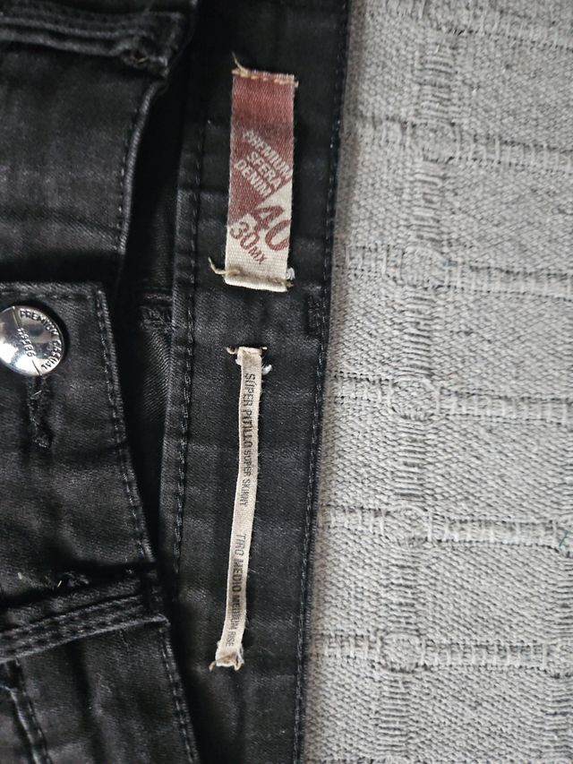 Pantalón Sfera Negro Talla 40 Super Skinny