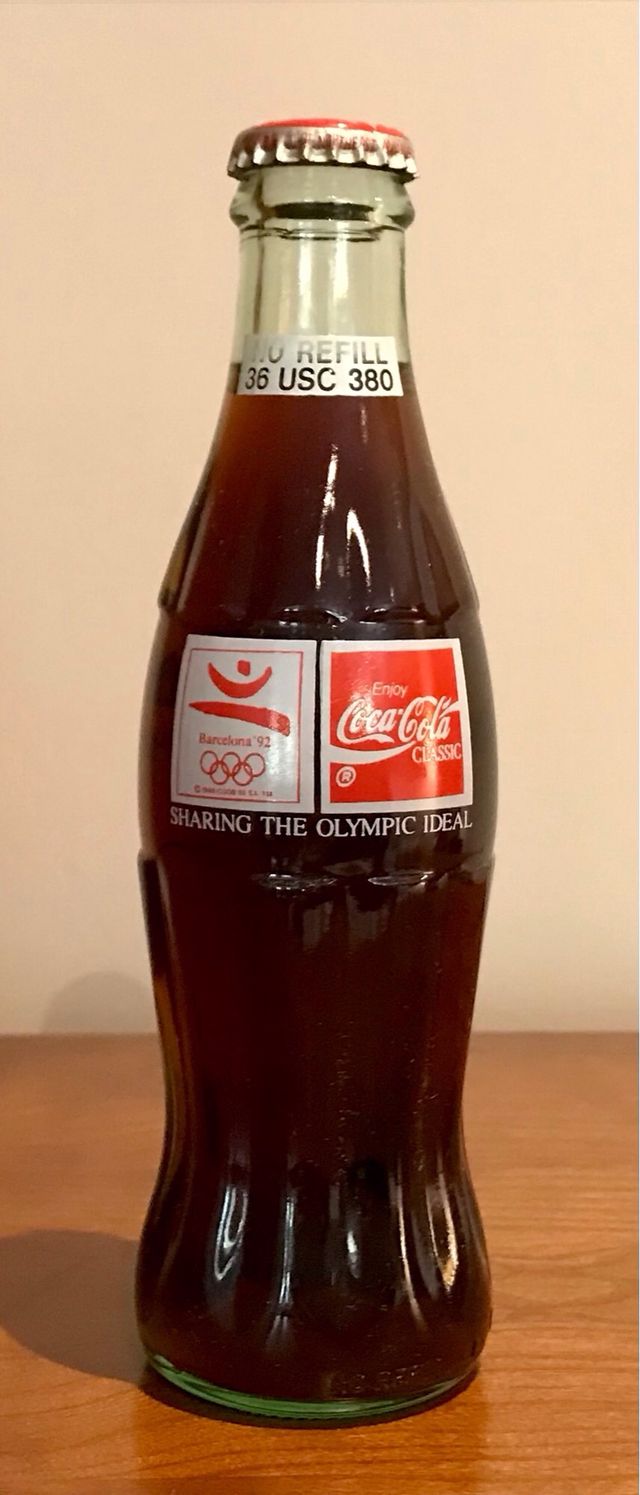 Bottiglia Coca Cola Barcelona 92 Olympic Edition