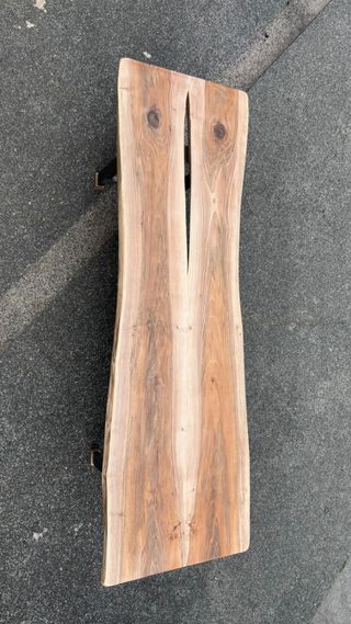 Mesa de nogal rústica tamaño 270×80×5