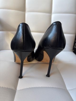 Zapatos CH Carolina Herrera Negros Tacon Mujer