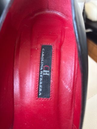 Zapatos CH Carolina Herrera Negros Tacon Mujer