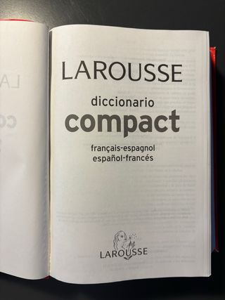 Diccionario Larousse Compact Español - Francés