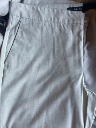 Traje Zara Basic Beige a cuadritos
