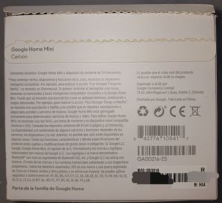 Google Home Mini Gen 1ª NUEVO