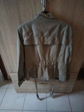 Gabardina Zara Mujer Verde Oliva