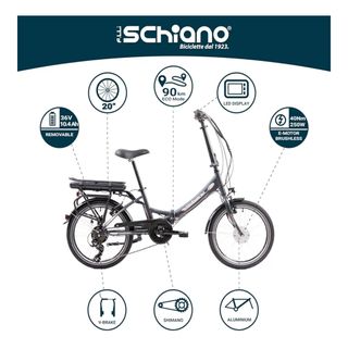 Bicicleta Eléctrica Plegable F.lli Schiano 20