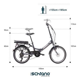 Bicicleta Eléctrica Plegable F.lli Schiano 20