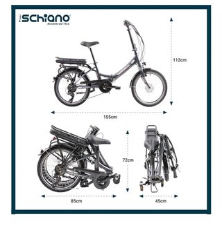 Bicicleta Eléctrica Plegable F.lli Schiano 20