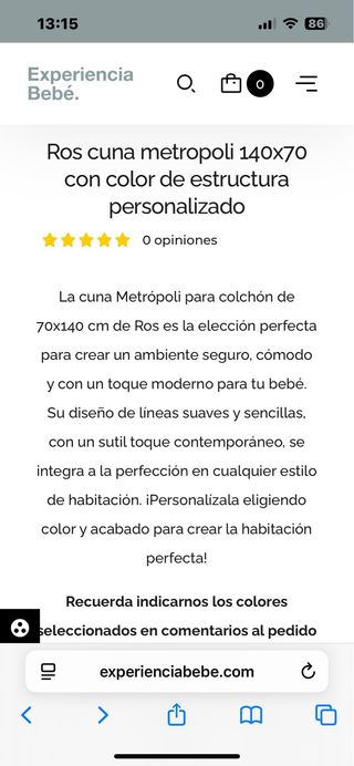 Cuna y cama marca Ros