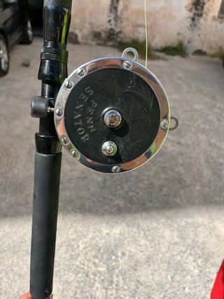 Caña SHIMANO y carrete PENN Senator 9/0