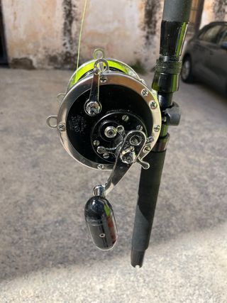 Caña SHIMANO y carrete PENN Senator 9/0
