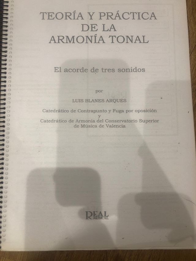 Tres libros del conservatorio música