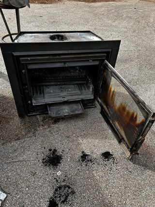 Chimenea de metal funfida