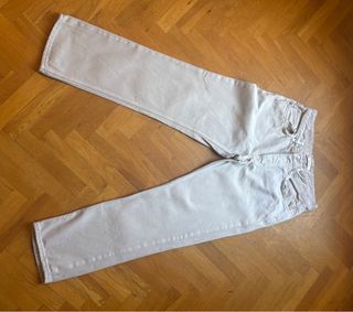 Pantalón recto Zara beige