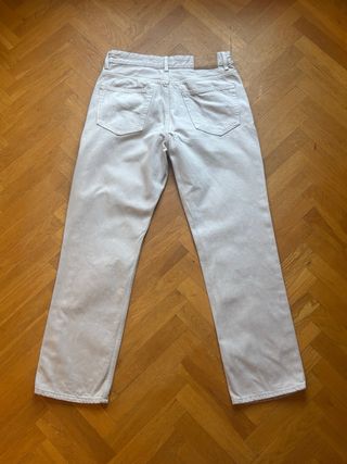 Pantalón recto Zara beige