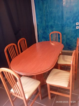 Mesa comedor con 6 sillas