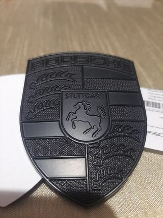 Emblema Porsche Negro Capó