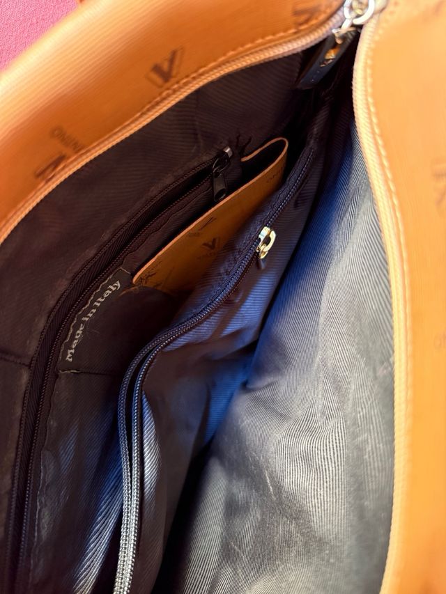 Bolso bandolera Valentino monograma marrón