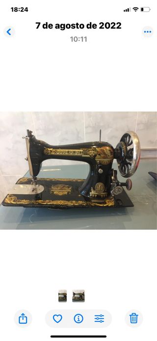 Máquina de coser Singer antigua