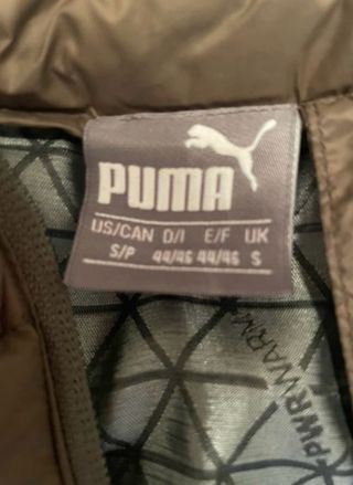 Chaqueta Puma acolchada verde oliva