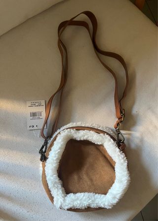 Bolso niña marrón y blanco