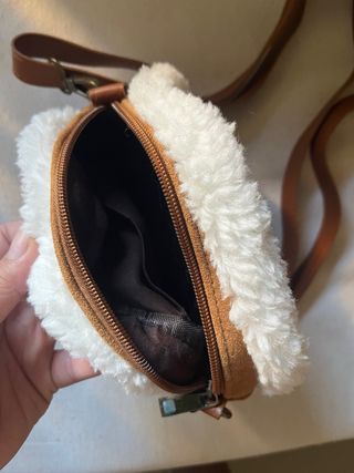 Bolso niña marrón y blanco