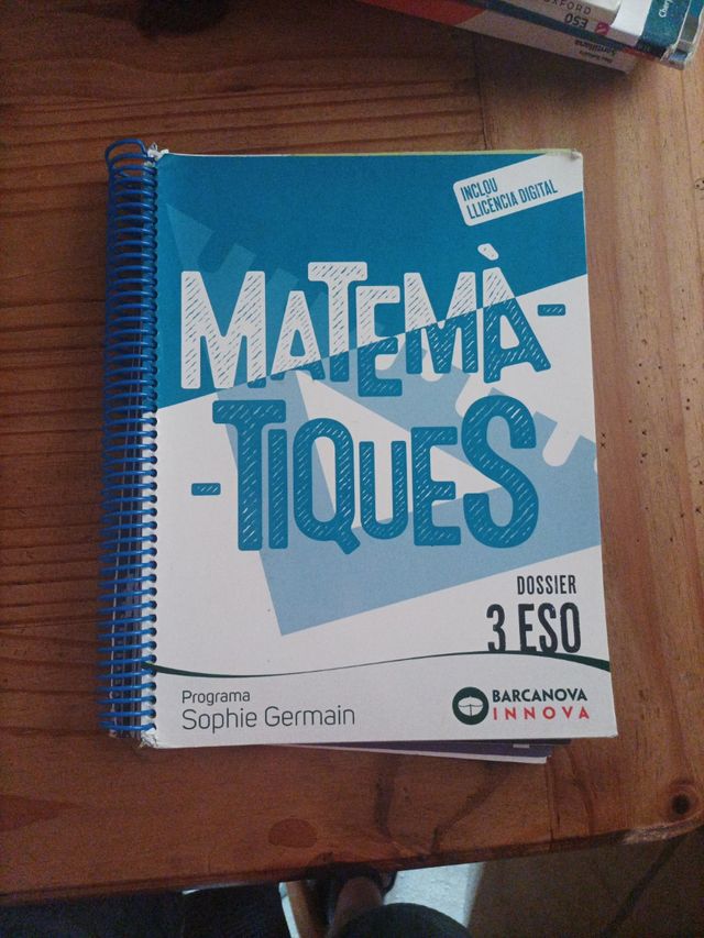 Sophie Germain 3 ESO. Dossier. Matemàtiques