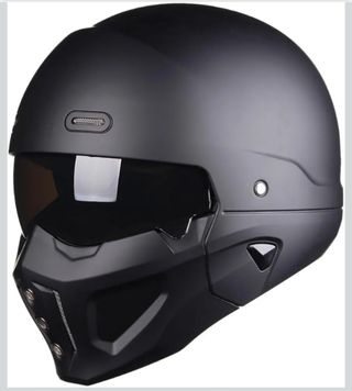 Casco Moto Gosht Rider  Negro Mate