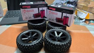 Combo Motor sin escobillas + ESC 60A + 4 Ruedas RC