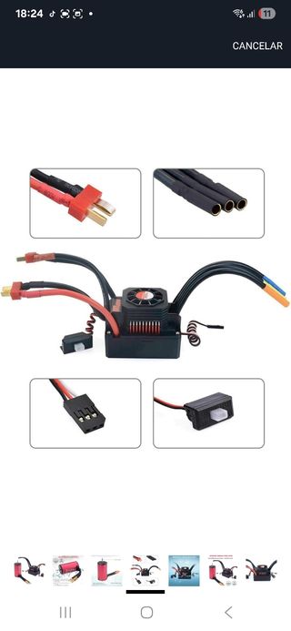 Combo Motor sin escobillas + ESC 60A + 4 Ruedas RC